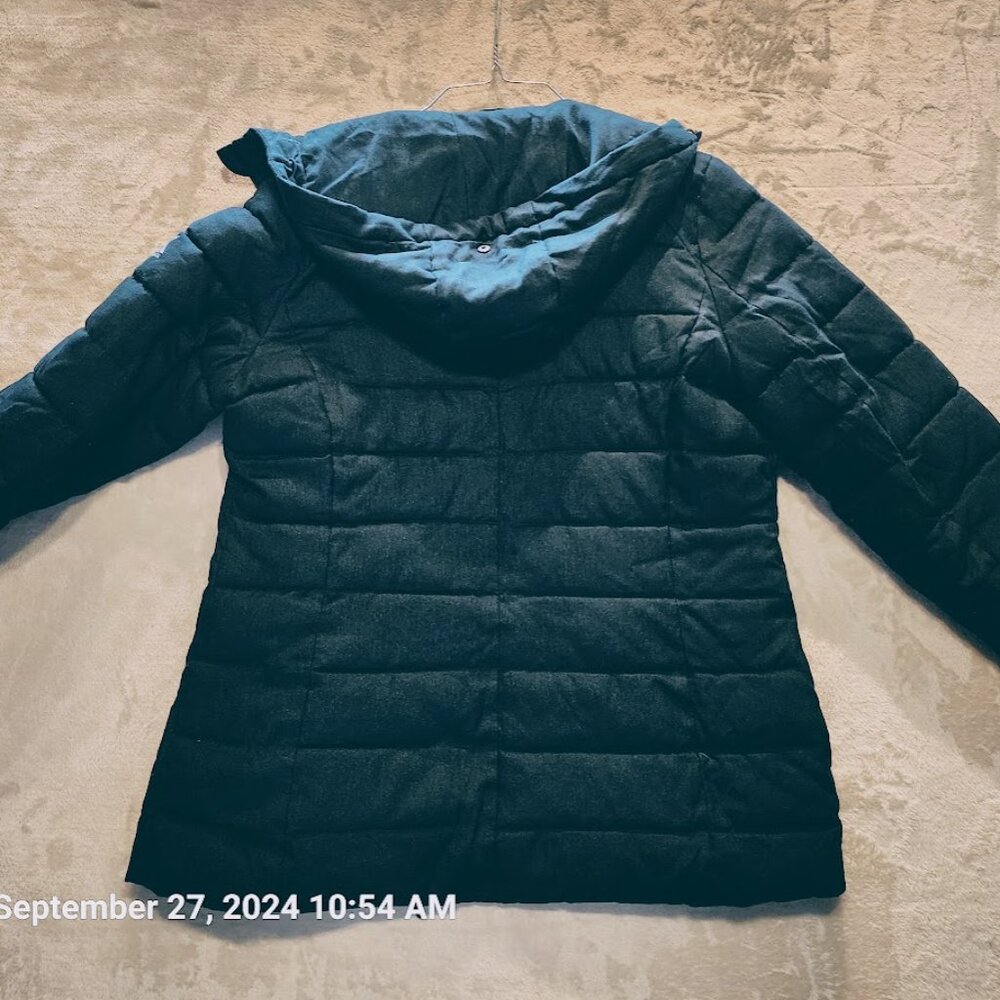 ZeroXposur Women Green Jacket Black Label Size Large Hooded Zip Pockets Lined - Picture 12 of 14